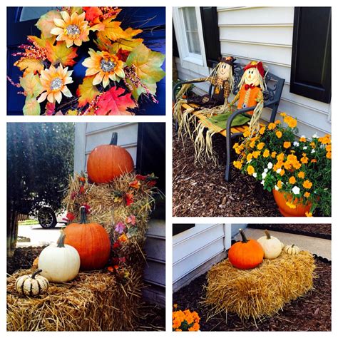 Visit on thursday, friday, or saturday to enjoy yummy. Easy fall decor! Scarecrows, hay, pumpkins | Easy fall ...