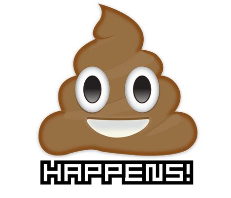 Shit Happens! Emoji Pile of Poo T-shirts - EmojiPrints
