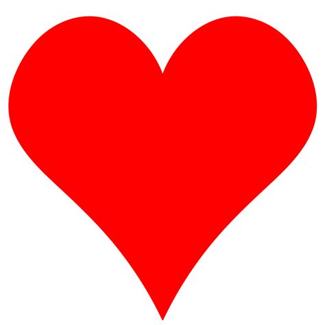 Clipart Plain Red Heart Shape