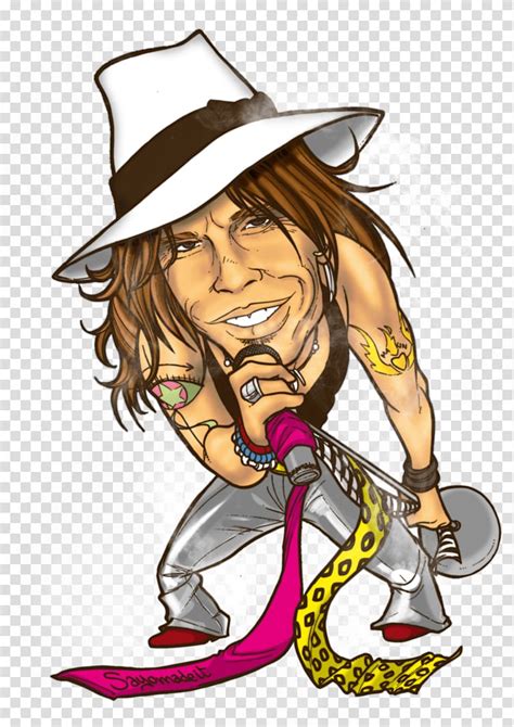 Steven Tyler Art Aerosmith Singer Caricature Transparent Background