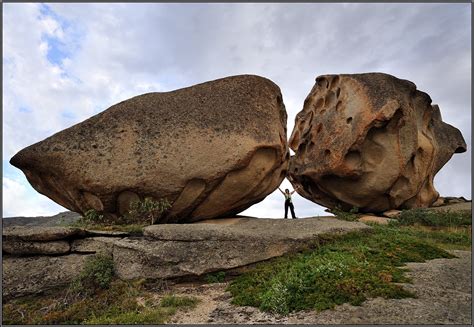 Giant Boulders On The Shores Of Lake Dubygalinskoe · Kazakhstan Travel
