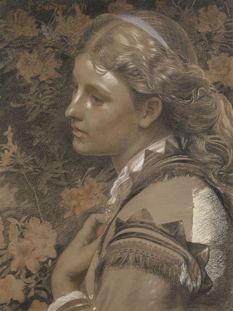 Anthony Frederick Augustus Sandys Lot Pre Raphaelite Portrait Art