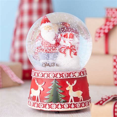 Musical Santa Snow Globe By The Christmas Home