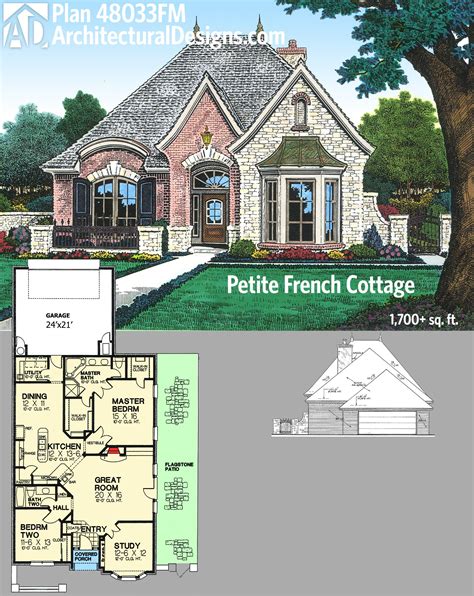 Plan 48033fm Petite French Cottage Country Cottage House Plans