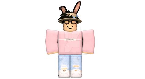 Cute Roblox Girl Gfx Pink Background