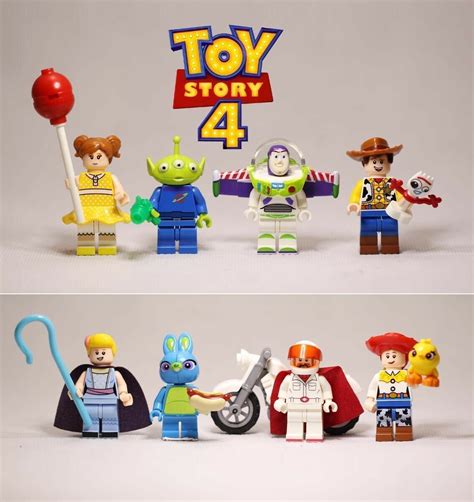8pcsset Toys Story 4 Buzz Lightyear Woody Jessie Bunny Bo Peep