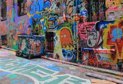 Graffiti Street Art Melbourne Australia Editorial Stock Image Image