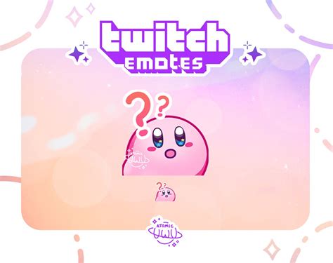 Confused Kirby Twitch And Discord Emote Badges Etsy