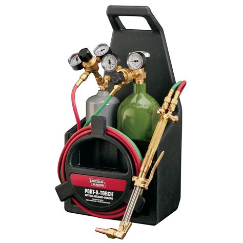 Lincoln Electric Port A Torch Kit With Oxygen And Acetylene Tanks And 3