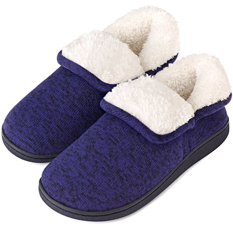 Vonmay Womens Fuzzy Slippers Booties Indoor Outdoor House Shoes