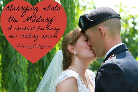 Marrying Into The Military A Checklist For New Military Spouses