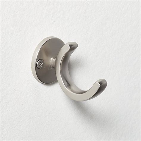 Wire shelving is commonly used in industrial and commercial platforms, and more recently in residential use. U Hook Brushed Nickel + Reviews | CB2 | Modern towels ...