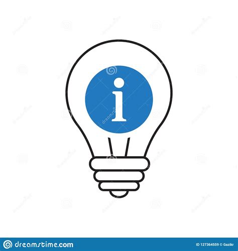 light bulb icon idea solution thinking icon with information sign light bulb icon and about