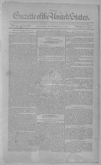 Image 1 Of Gazette Of The United States New York Ny September 3