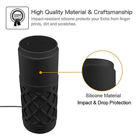 Fintie Silicone Case For Amazon Echo 1st Generation Light Weight