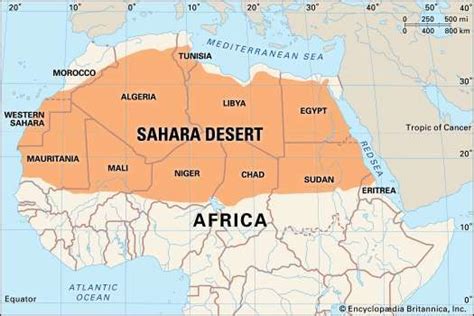 Sahara Map And Facts