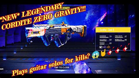 New Legendary Cordite Zero G Void Lucky Draw Rewards Gameplay