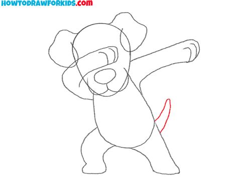How To Draw A Dog Dabbing Easy Drawing Tutorial For Kids