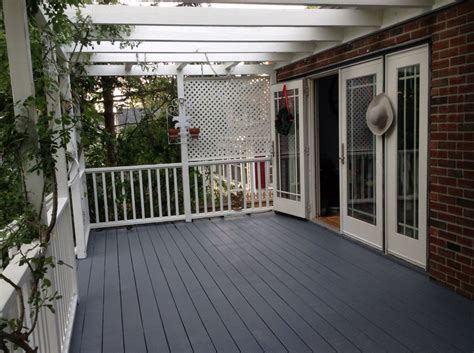 Just Painted The Deck Floor Benjamin Moore Gunmetal Southern Porches