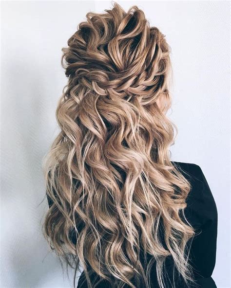 15 Sensational Partial Updo Hairstyles For Long Curly Hair