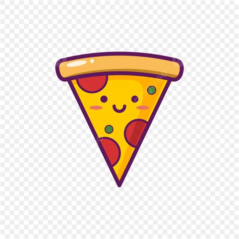 Pizza Slice Vector Png Images Illustration Of Cute Sliced Pizza Icon