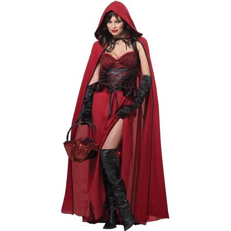 little red riding hood women s halloween fancy dress costume for adult m