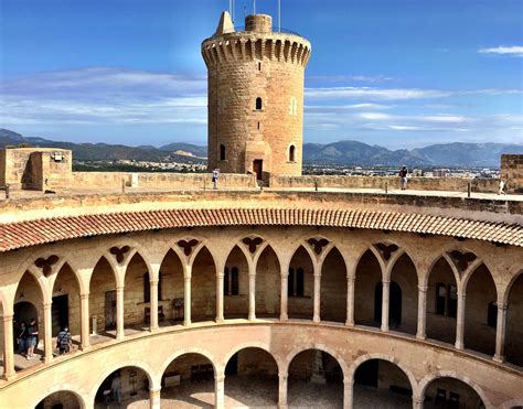 Beautiful Bellver Castle In Palma De Mallorca Spain