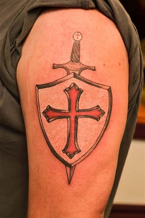 Knights Templar Sword And Shield Tattoo Sade Brimfield