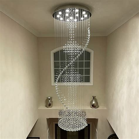 Buy 7PM Modern Crystal Spiral Chandelier Chandelier For Staircase