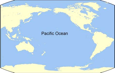 World Map Showing Pacific Ocean United States Map