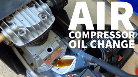 Air Compressor Service How To Change Oil In An Air Compressor