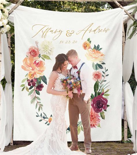 Backyard Wedding Ideas For Fall Shop Our Custom Photo Backdrop
