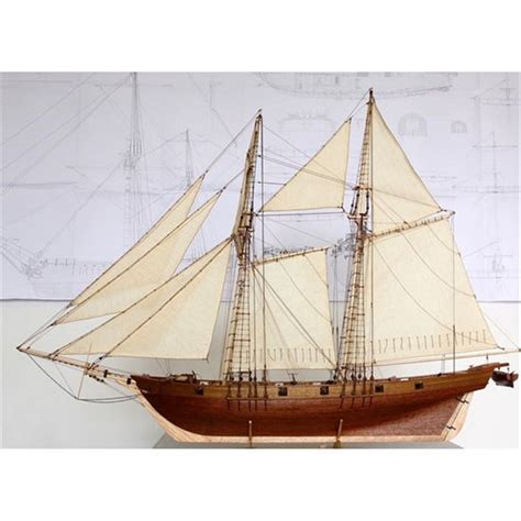 Wooden Sailboat Model Kit The Harvey 1847 Ship Model Scale1130 Laser
