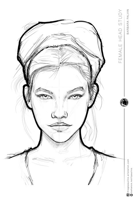 Female Head Drawing At Getdrawings Free Download