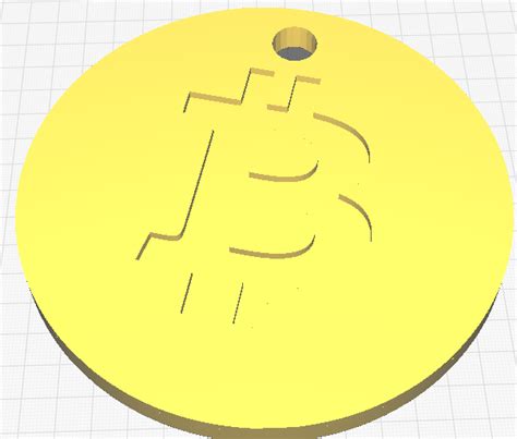 Stl File Bitcoin Keychain・3d Print Design To Download・cults