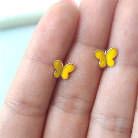 Discover 81 Butterfly Earrings In Gold Latest Esthdonghoadian