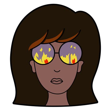 Daria Fire In The Eyes Sticker Sticker Mania