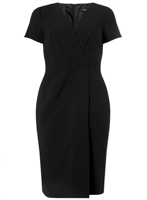 black v neck wrap dress dorothy perkins womens midi dresses wrap dress dresses for work