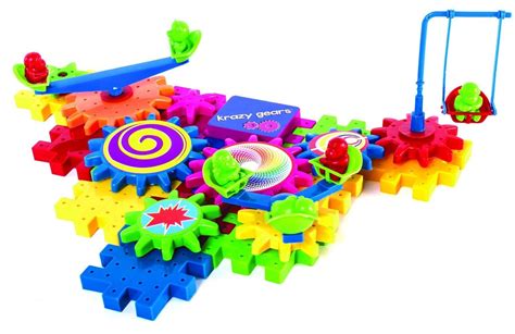 81 Piece Gear Building Toy Set Motorized Spinning Gears Great As A