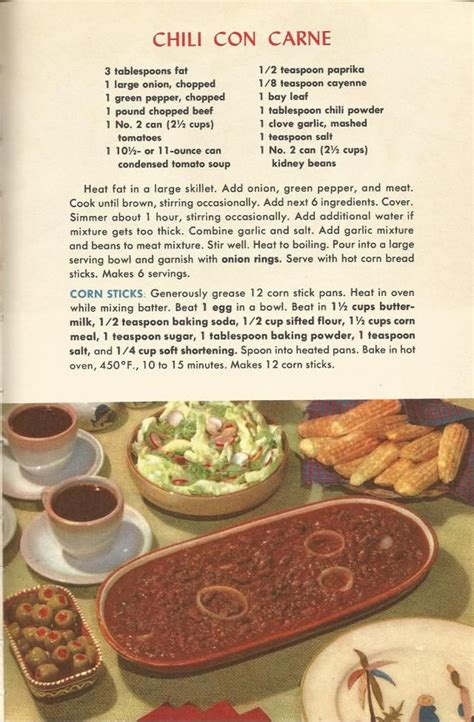 1950s Meat Recipes Vintage Recipes Vintage Recipes Recipes