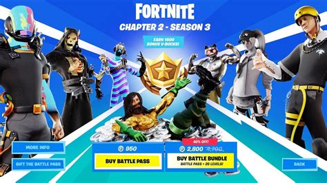 And there are eleven new objectives/challenges to complete. Chapter 2 - Season 3 Battle Pass | Overview - YouTube