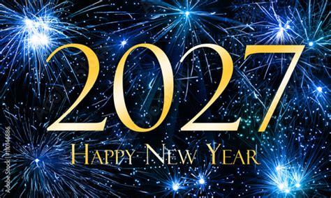 Happy New Year 2027 Stock Illustration Adobe Stock