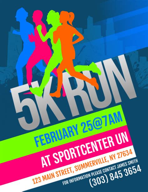 5k Run Flyer Template Postermywall