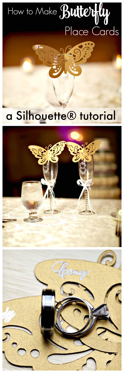 Design personalized wedding place cards with shutterfly. How to make Butterfly Place Cards with Silhouette Cameo ...