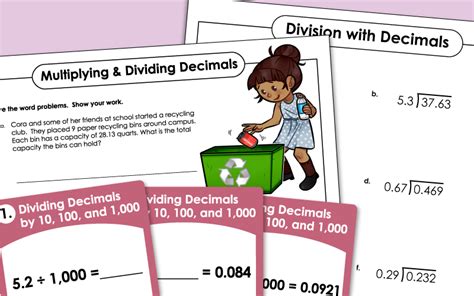 Division Patterns With Decimals 5th Grade Dividing Decimals By Powers