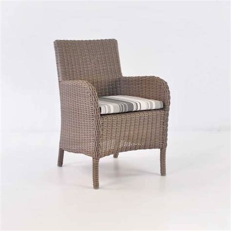Woven in pe wicker with powder coated iron frame. Cape Cod Outdoor Wicker Dining Arm Chair | Design Warehouse NZ