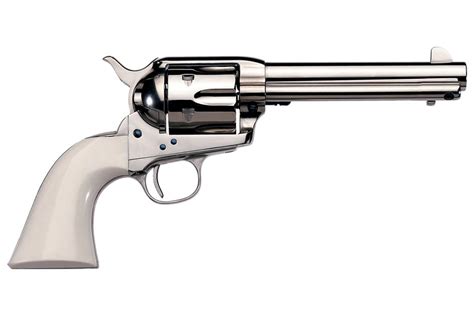Uberti 1873 Cattleman Cody 45 Colt Single Action Revolver With Nickel