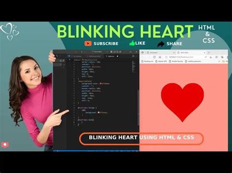 How To Create Blinking Heart Animation Using Html Css Hear Beat