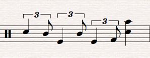 How to write a triplet. notation - What does the double 3s mean in these patterns? - Music: Practice & Theory Stack Exchange