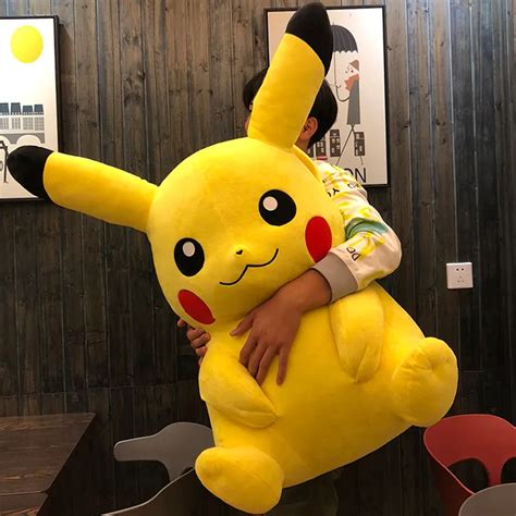 75CM Super Big Size Pikachu Plush Toy Pokemon Pikachu Stuffed Doll Cute